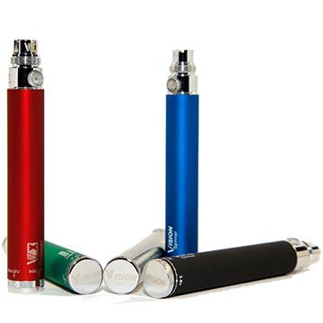 Batterie Vision Spinner 650 mAh quintet bleue marron rouge noire métal