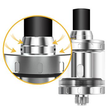 Airflow du Clearomiseur Aspire Nautilus X situé sur le topcap