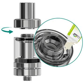 Top cap et remplissage par le haut pour ce Clearomiseur Eleaf Melo3