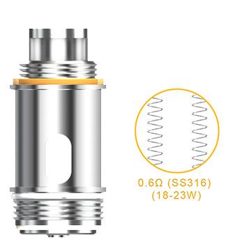 Résistance SS316 Dual coil 0.6 Ohm pockeX compatible NautilusX