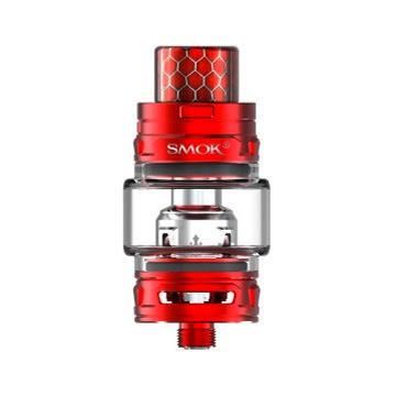 Smoktech TFV12 Baby Prince livrée rouge et driptip Cobra