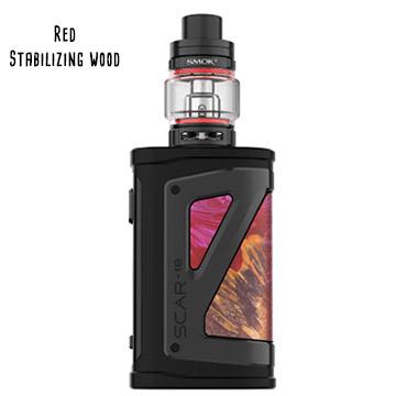 Kit Smoktech Scar18 et TFV9 red wood