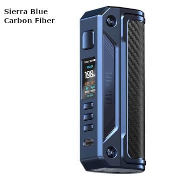 Modbox Lost vape Thelema Solo sierra blue et fibre de carbone