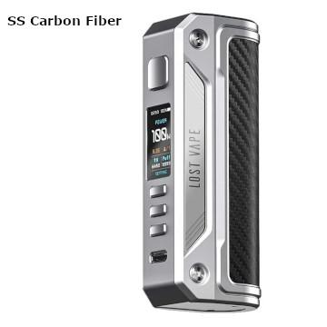 Modbox Lost vape Thelema Solo acier inoxydable et fibre de carbone